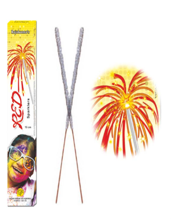 10 CM Red Sparklers