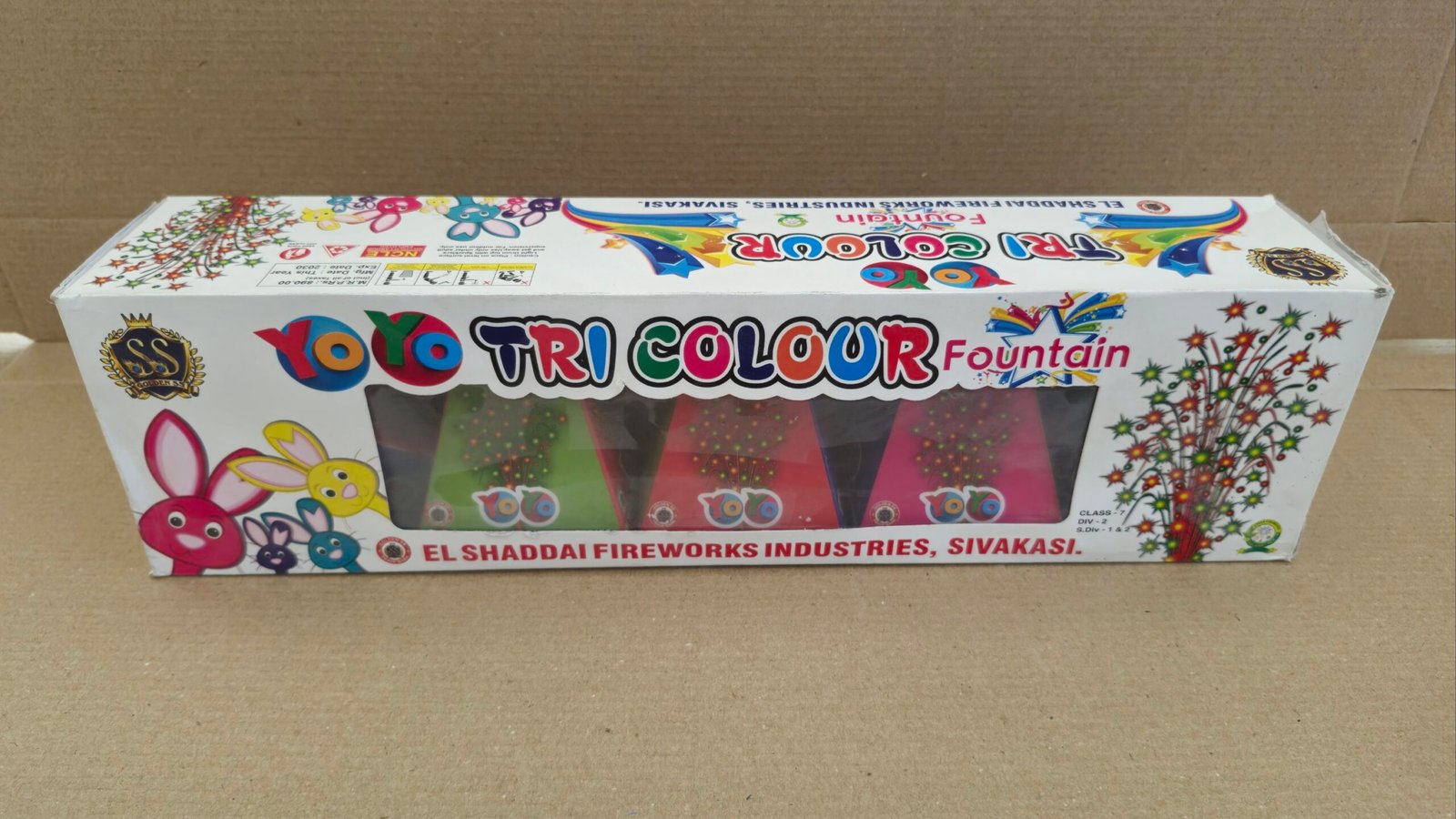 Tri colour Fountain ( 5 Pcs)