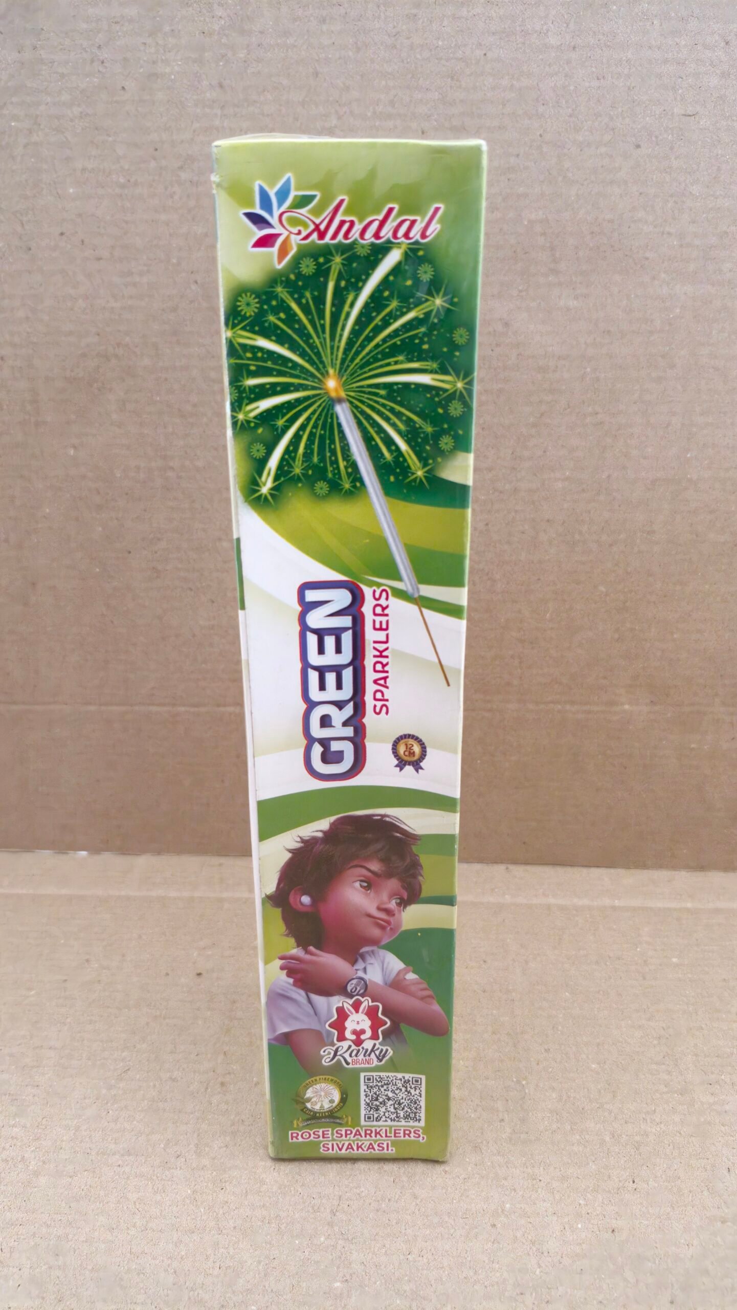 12 Cm Green Sparklers (5 box)